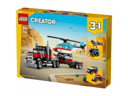 LEGO Creator 31146 Platós teherautó és helikopter