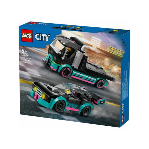 LEGO City Great Vehicles 60406 Versenyautó és autószállító teherautó