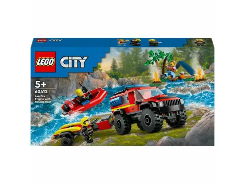 LEGO City Fire 60412 4X4 Tûzoltóautó mentõcsónakkal