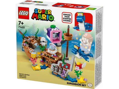 LEGO Super Mario 71432 Dorrie elsüllyedt hajóroncs kalandjai kiegészítő szett