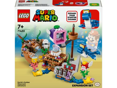 LEGO Super Mario 71432 Dorrie elsüllyedt hajóroncs kalandjai kiegészítő szett