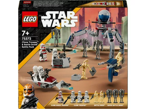 LEGO Star Wars Tm 75372 Klónkatona és harci Droid harci csomag