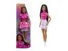 Barbie 65. Évfordulós baba csillagos pink topban