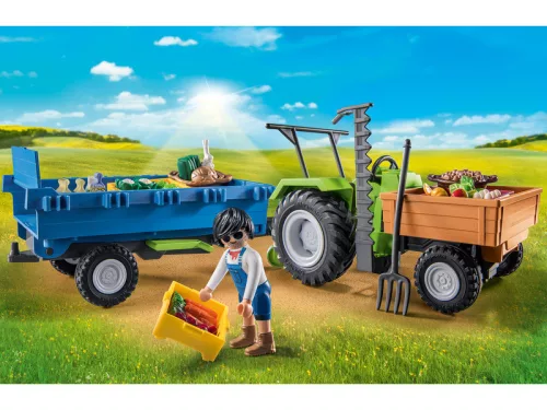 Playmobil: Traktor utánfutóval