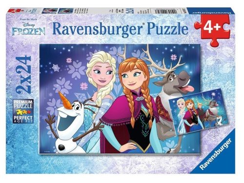 Ravensburger: Jégvarázs északi fény 2 x 24 darabos puzzle