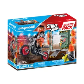   Playmobil: Starter Pack - Kaszkadõr motorral és tüzes karikával