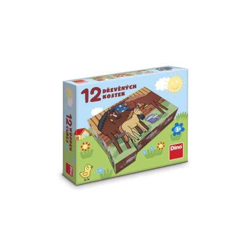 Fa mesekocka 12 db - Háziállatok