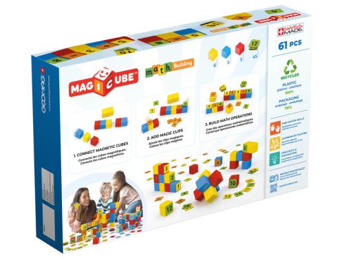 Geomag Magicube Math Building Recycled Clips 61 db