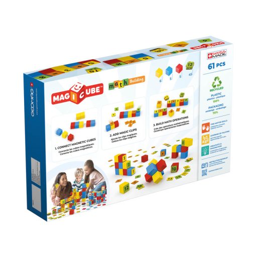 Geomag Magicube Math Building Recycled Clips 61 db