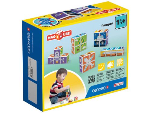 Geomag Magicube Printed Közlekedés 7 db