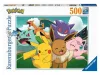 Ravensburger Puzzle 500 db - Pokemonok az arénában