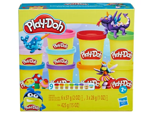 Play-doh 9 tégely színes gyurma csomag