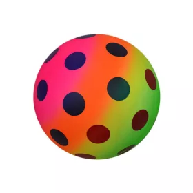 140mm Neon Szivárványos Pöttyös labda