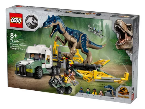 LEGO Jurrasic World 76966 Dinóküldetések: allosaurust szállító kamion