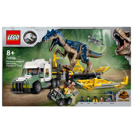 LEGO Jurrasic World 76966 Dinóküldetések: allosaurust szállító kamion