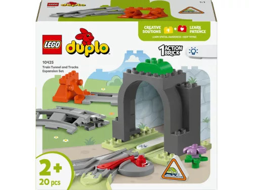 LEGO DUPLO Town 10425 Vonatalagút és sínek kiegészítő szett