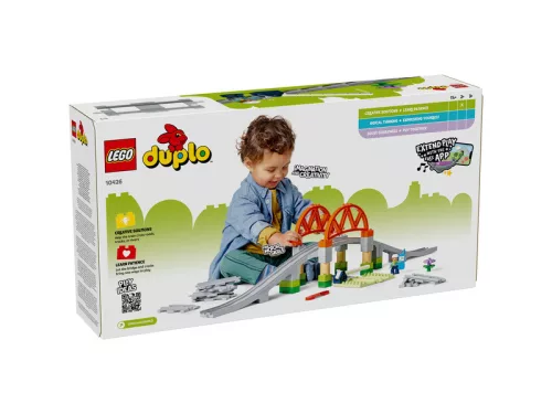 LEGO DUPLO Town 10426 Vasúti híd és sínek kiegészítő szett