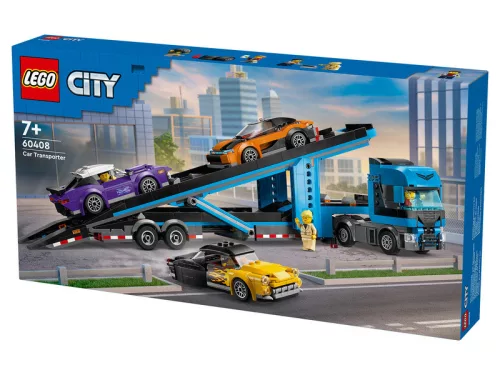 LEGO City 60408 Autószállító kamion sportautókkal