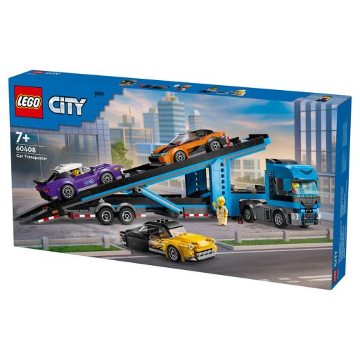 LEGO City 60408 Autószállító kamion sportautókkal