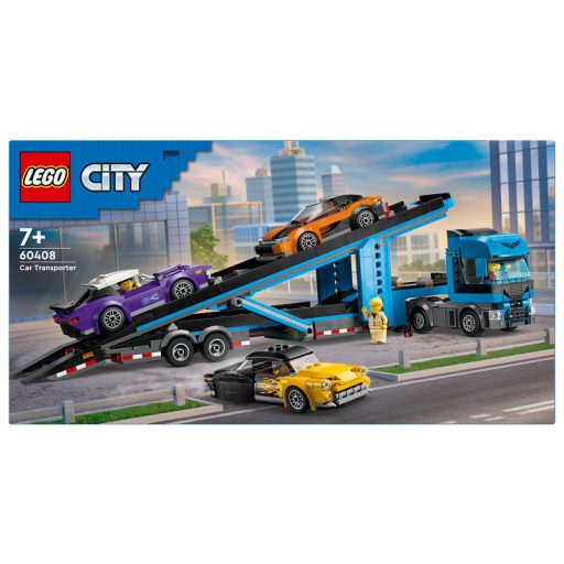 LEGO City 60408 Autószállító kamion sportautókkal