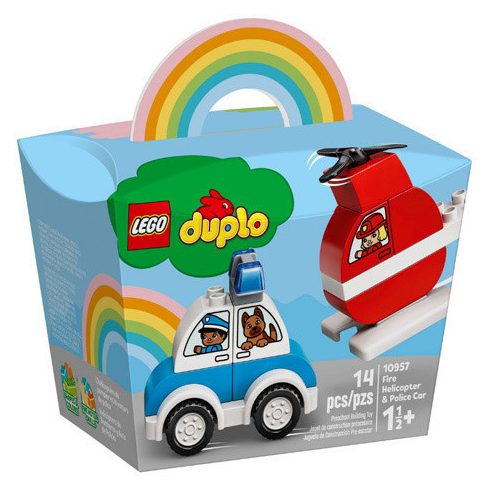 Lego Duplo - My First - Tűzoltó helikopter és rendőrautó - 10957