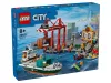 LEGO City 60422 Tengerparti kikötõ teherszállító hajóval