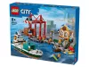 LEGO City 60422 Tengerparti kikötõ teherszállító hajóval