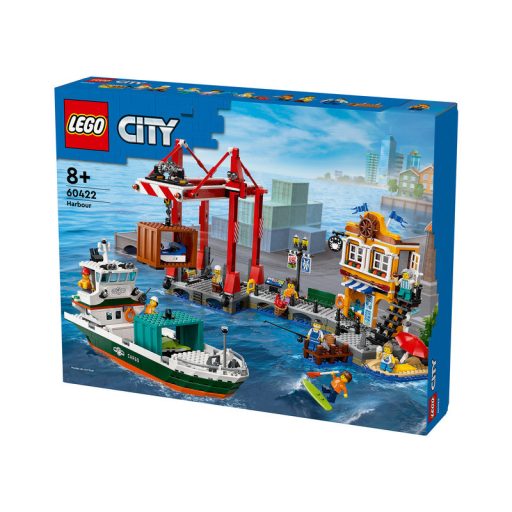 LEGO City 60422 Tengerparti kikötõ teherszállító hajóval
