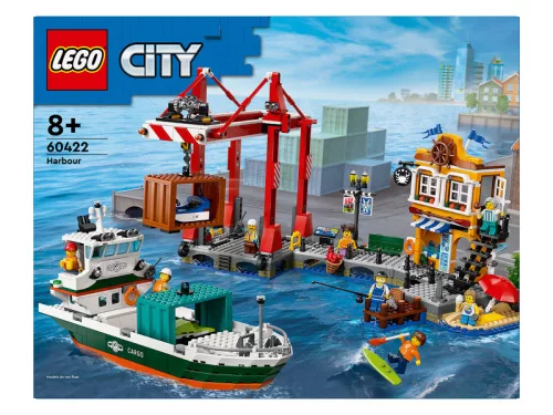 LEGO City 60422 Tengerparti kikötõ teherszállító hajóval