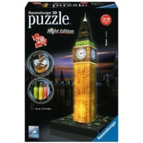 Big Ben - 216 darabos 3D puzzle fénnyel