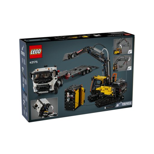 LEGO Technic 42175 Volvo Fmx teherautó és Ec230 elektromos markoló