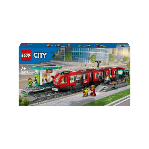 LEGO City 60423 Belvárosi villamos és megálló