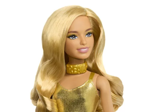 Barbie 65. Évfordulós baba arany ruhában