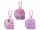 Barbie mini hátizsák kulcstartó, 10 cm, 3 féle
