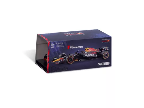 Bburago 1/43 F1 versenyautó - Red Bull RB19 (With helmet) (#1(Max Verstappen)
