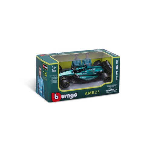 Bburago 1/43 F1 versenyautó - Aston Martin AMR23 (#14 (F. Alonso)