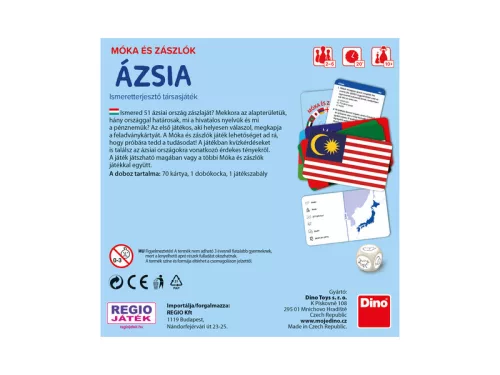 Társasjáték - Móka és zászlók - Ázsia