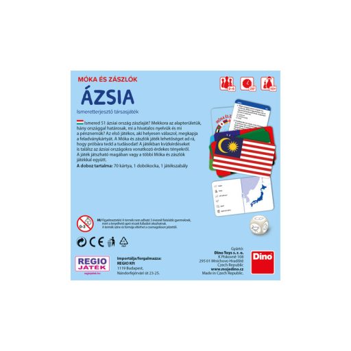 Társasjáték - Móka és zászlók - Ázsia