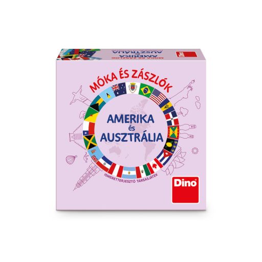 Társasjáték - Móka és zászlók - Amerika és Ausztrália
