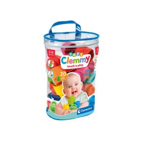 Clemmy 20 db puha építõkocka tárolózsákban