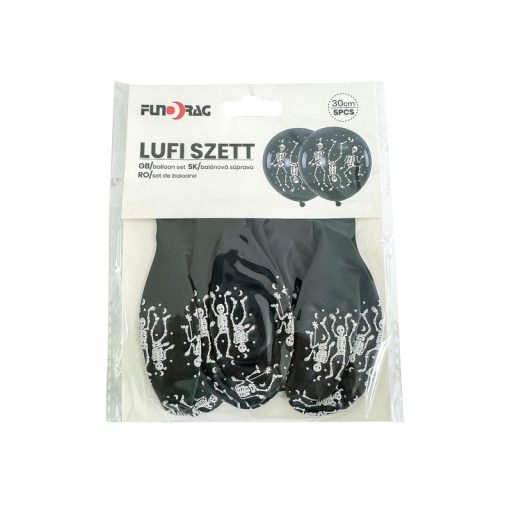 Halloween latex lufi 5db, 30 cm