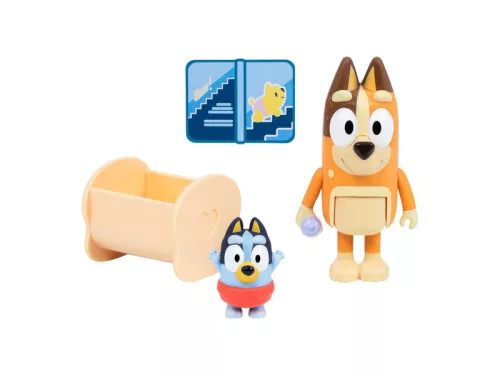 Bluey Figura Dupla Csomag Baby Bluey & Chilli