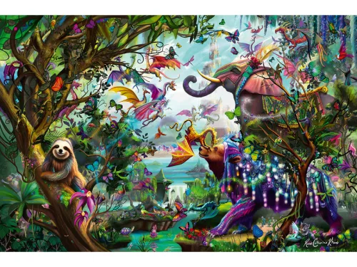 Puzzle 4000 db - Trópusi sárkányok