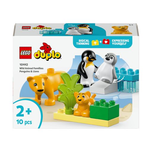 LEGO DUPLO Town 10442 Állatcsaládok a vadvilágban: pingvinek és oroszlánok