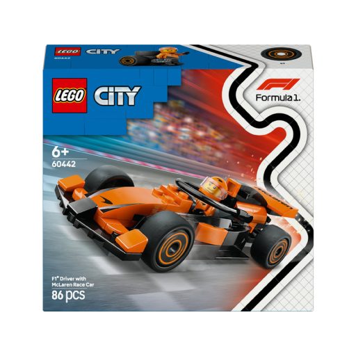 LEGO City 60442 F1-es pilóta Mclaren versenyautóval