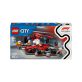   LEGO City 60443 F1-es boxutca és személyzet, Ferrari autóval