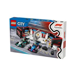   LEGO City 60444 F1-es garázs, Mercedes-amg és Alpine autók