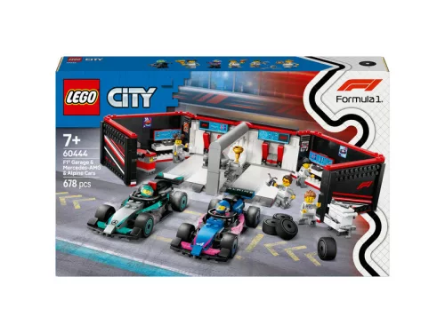 LEGO City 60444 F1-es garázs, Mercedes-amg és Alpine autók