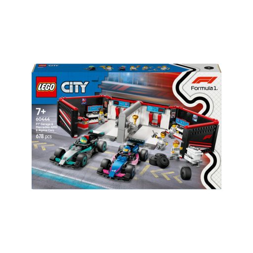 LEGO City 60444 F1-es garázs, Mercedes-amg és Alpine autók
