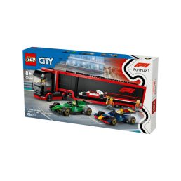 LEGO City 60445 F1-es kamion, rb20 és amr24 F1-es autókkal